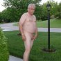 Man naked in public