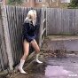 Kinky Blonde Pissing